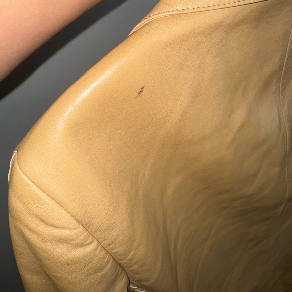 Lafayette 148 NY Women's Tan Leather Southwestern Jacket - Picture 9 of 12